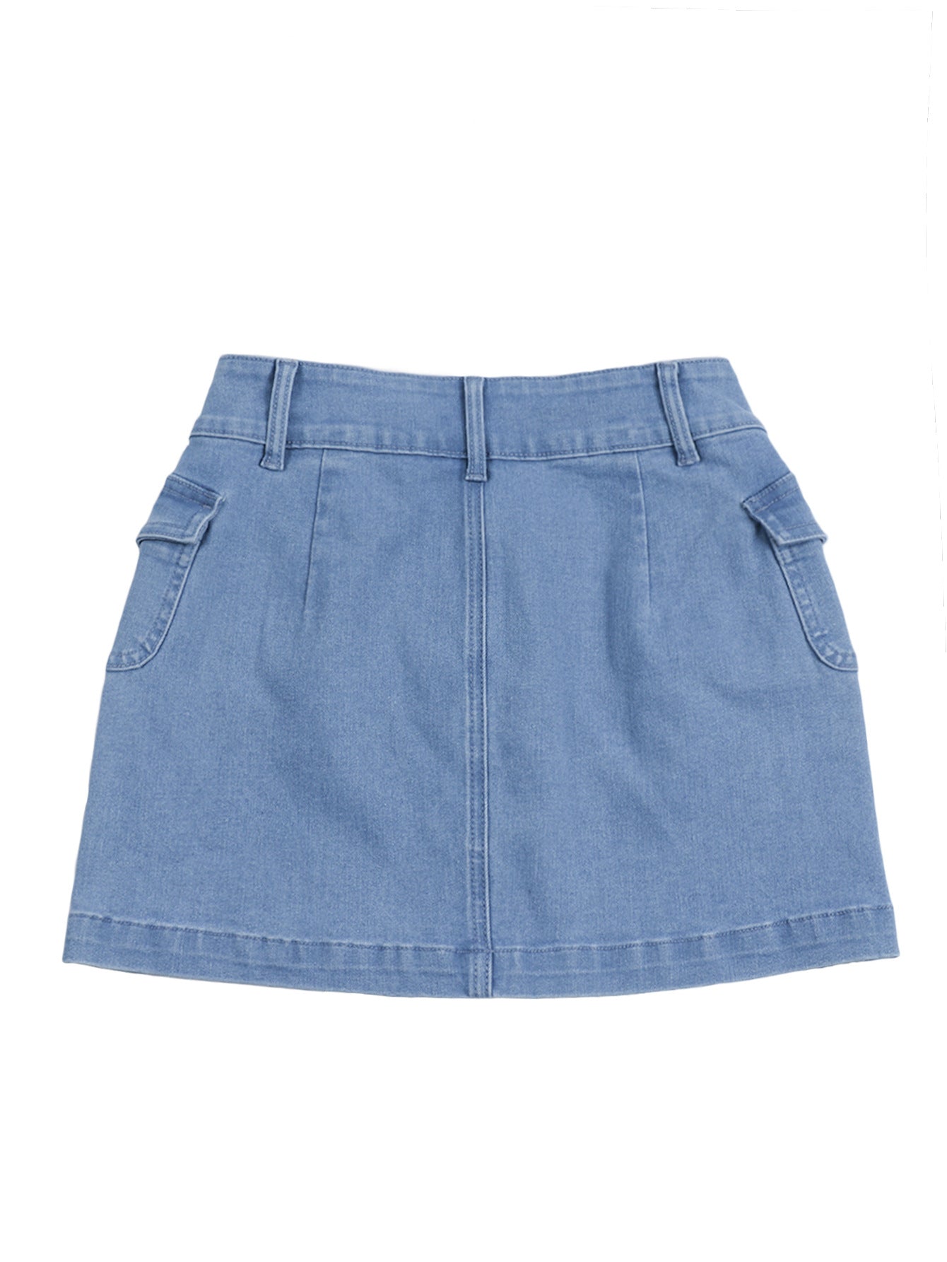 Xy086 Foreign Trade Independent Website European and American Summer New Style Washed Elegant Workwear Denim Mini Skirt for Women