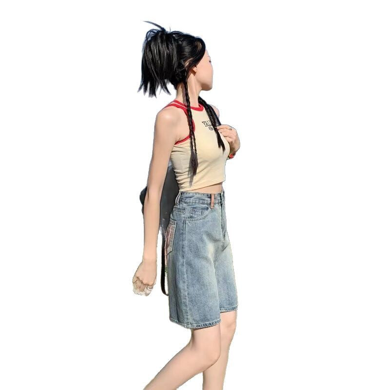 2026 Summer Hot Girl High Waist Slimming A-Line Skirt Bodycon Skirt Denim Skirt Denim Mini Skirt Women's Hot Girl Style