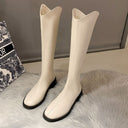 Long Boots for Women, Large Sizes 41 to 43, Knee-High Riding Boots, New Thick-Leg Wide-Calf Brown Boots for Wide Legs
