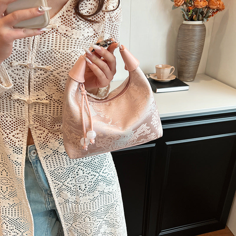New Chinese Style Handbag 2025 New Chinese Style Crossbody Bag Women's High-End Versatile Women's Handbag Wrist Bag