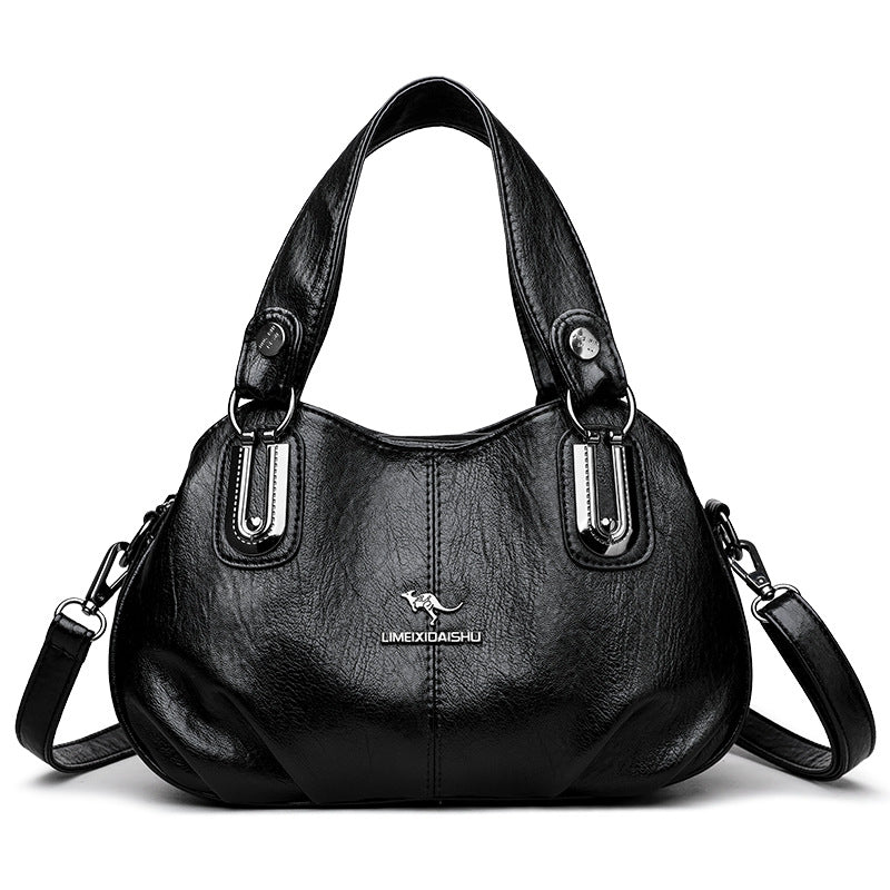 Handbag Women's Summer New Women's Shoulder Crossbody Bag Fashionable All-match Middle-aged and Elderly Mother's Hand Bag Small Satchel