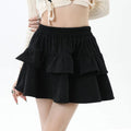 Corduroy Skirt Women's Autumn and Winter Cake Skirt Black Short Skirt 2024 New A-Line Skirt Tutu Skirt High Waist Umbrella Skirt