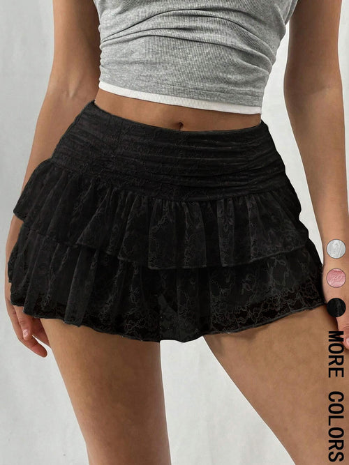 2025 European and American Amazon Foreign Trade Lace Mini Casual Sports Sexy Shorts