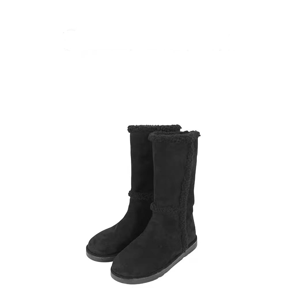 Thickened Warm Women's Long Boots, High-Top Snow Boots, Women's Shoes, Non-Slip and Wear-Resistant, Amazon Wish Long Boots, Versatile Thick-Soled