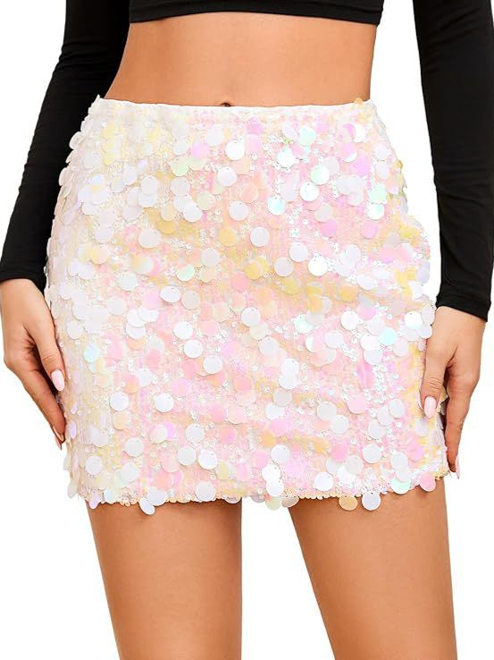 2025 Women's Sequin Dress Stretch Tight Mini Dress Sexy Sparkling Dress Glitter Dress Evening Party