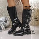 Western Cowboy Boots Retro Brown Boots Maillard Style Boots for Women Spring & Fall 2025 New Popular Knight Boots