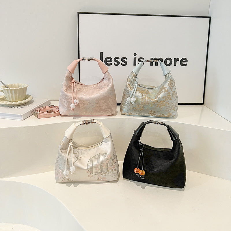 New Chinese Style Handbag 2025 New Chinese Style Crossbody Bag Women's High-End Versatile Women's Handbag Wrist Bag