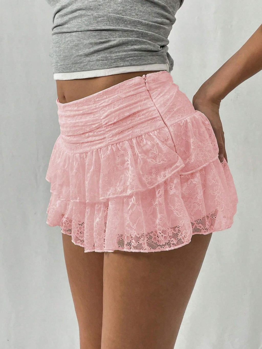 2025 European and American Amazon Foreign Trade Lace Mini Casual Sports Sexy Shorts