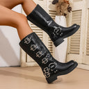 Western Cowboy Boots Retro Brown Boots Maillard Style Boots for Women Spring & Fall 2025 New Popular Knight Boots