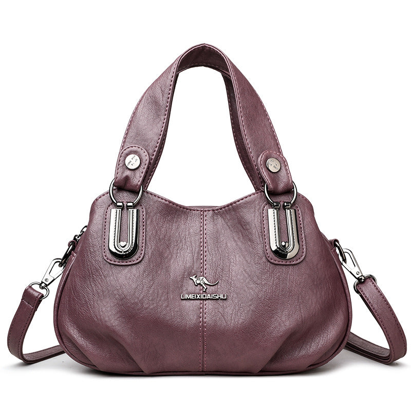 Handbag Women's Summer New Women's Shoulder Crossbody Bag Fashionable All-match Middle-aged and Elderly Mother's Hand Bag Small Satchel