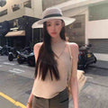 Design Sense Cross Sleeveless Knitted Vest Women's Summer 2025 New Slim-fit Spice Girls Chic Outer Wear Top