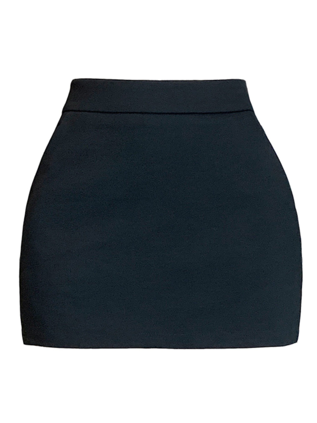Black A- line Skirt Women's Summer Anti-walking High Waist Hot Girl Sexy Hip Short Skirt Pants Light Mature Style One-step Skirt