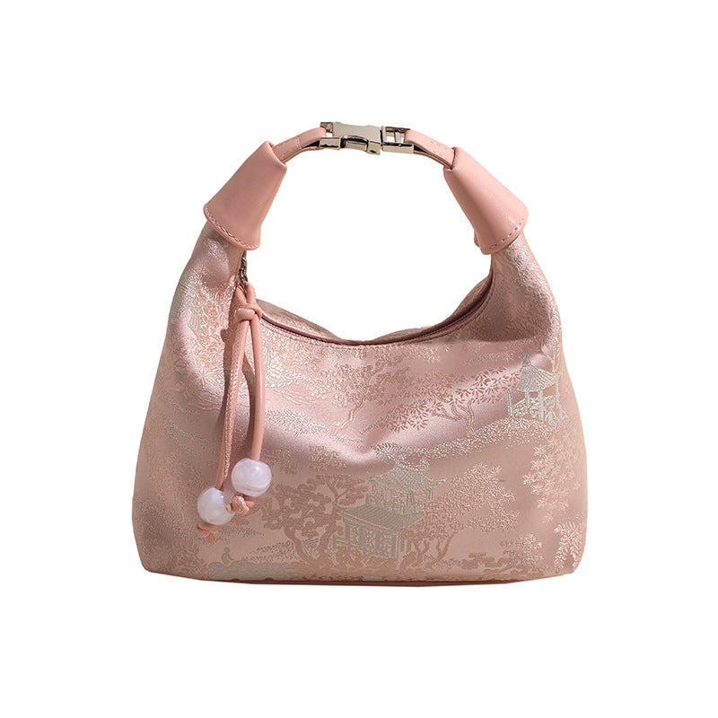 New Chinese Style Handbag 2025 New Chinese Style Crossbody Bag Women's High-End Versatile Women's Handbag Wrist Bag