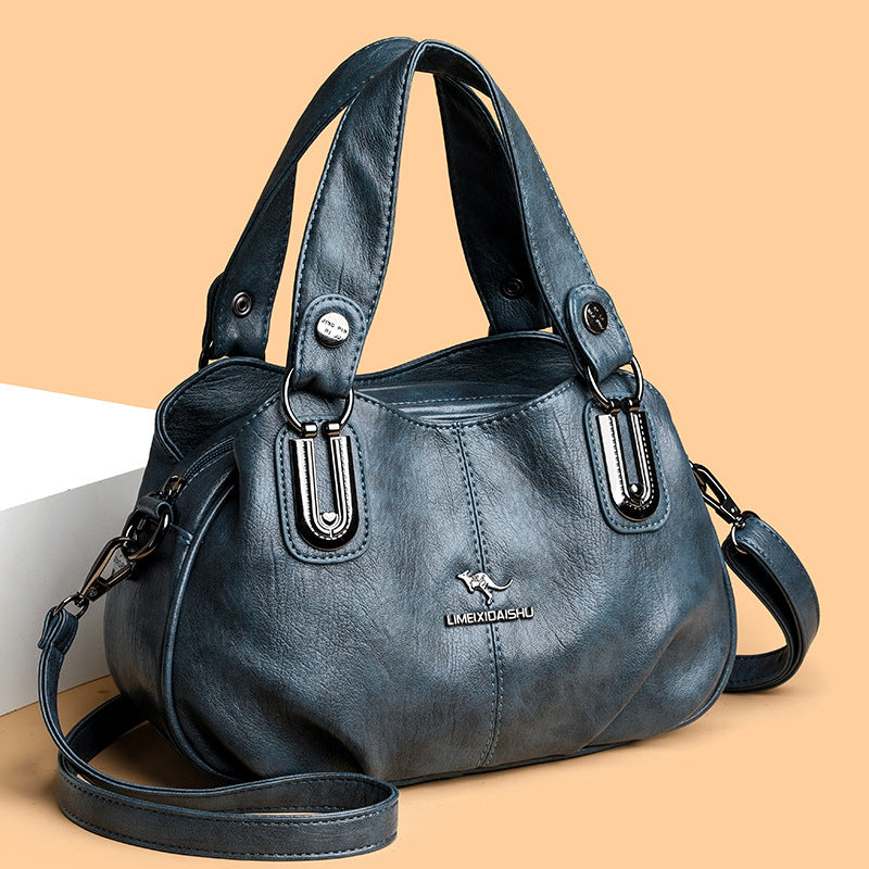 Handbag Women's Summer New Women's Shoulder Crossbody Bag Fashionable All-match Middle-aged and Elderly Mother's Hand Bag Small Satchel