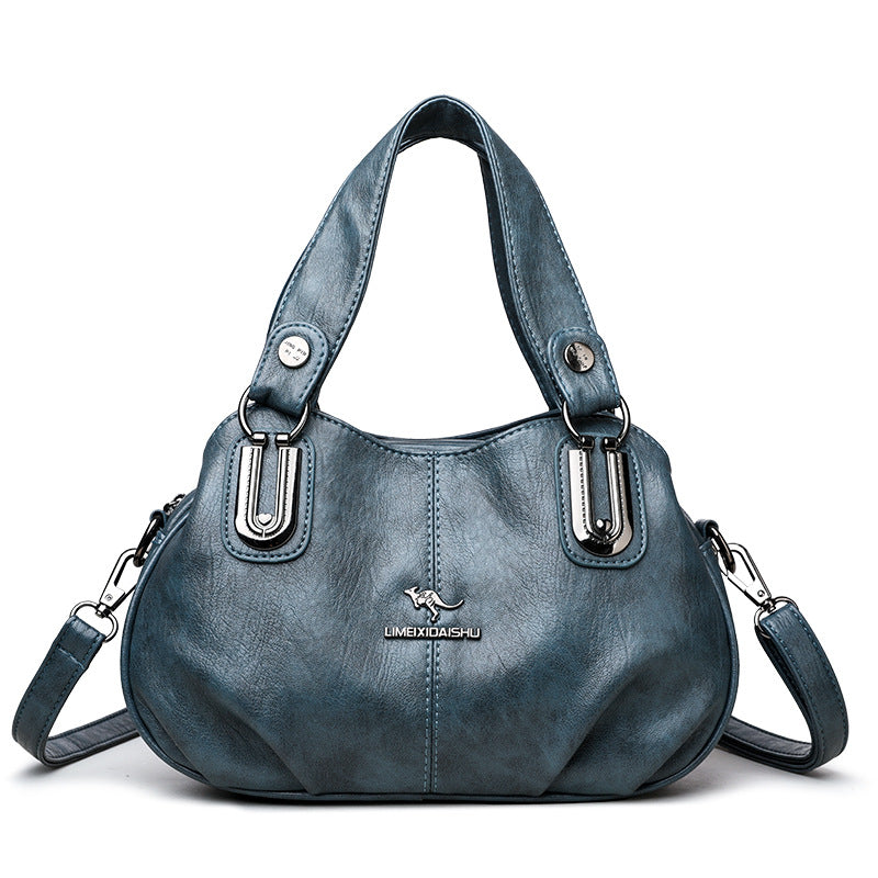 Handbag Women's Summer New Women's Shoulder Crossbody Bag Fashionable All-match Middle-aged and Elderly Mother's Hand Bag Small Satchel