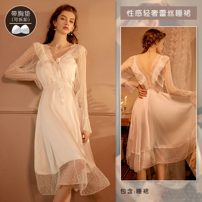 Factory Net red autumn and winter pure desire wind jumpsuit pajamas women sexy temptation large size home clothes wholesale a generation of hair