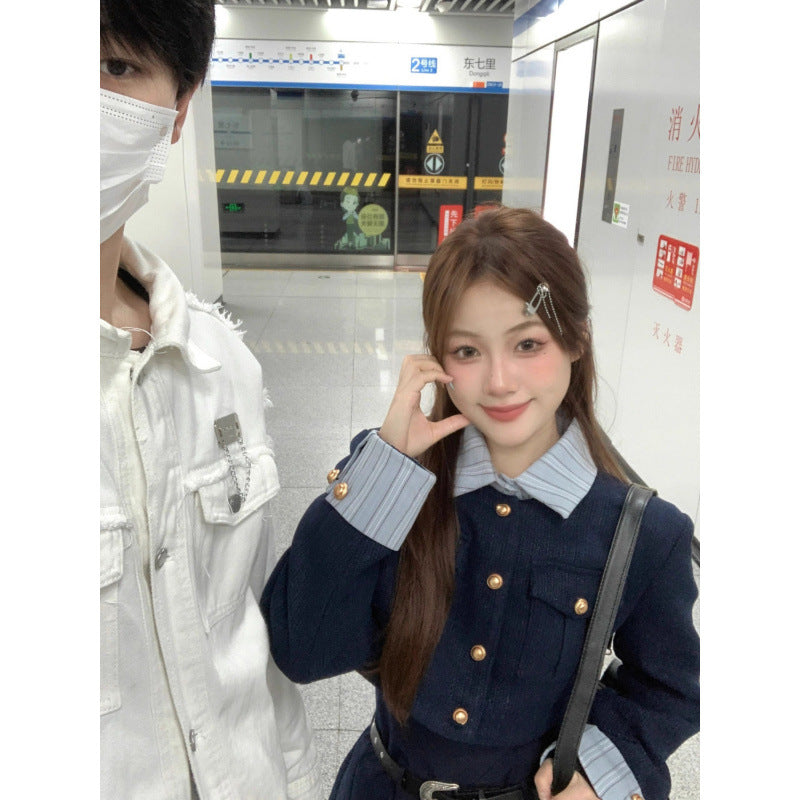 Early autumn wear suit 2024 academic style small fragrant style dress two-piece spring dress with a set of fashion