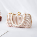 Dinner Clutch Bag Women's Pleated Satin Celebrity Banquet Bag with Evening Dress Handbag Cheongsam Handbag Party Bag