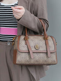 New Large Capacity Pillow Bag Fashion Unicorn Shoulder Commuter All-match Handbag Retro PVC Stitching Crossbody Bag