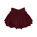 Pure Desire Ballet-Style Red Puffy Skirt for Women, High-Waisted A-Line Tiered Skirt, Anti-Exposure Mini Skirt for Petite Figures